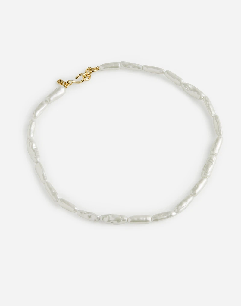 Elongated Pearl Choker Necklace | Madewell