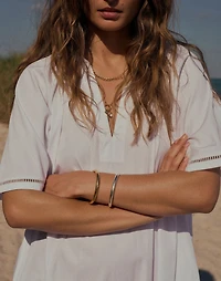 Two-Pack Mixed-Metal Cuff Bracelet Set | Madewell