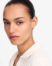 Demi-Fine Bubble Crystal Huggie Hoop Earrings | Madewell