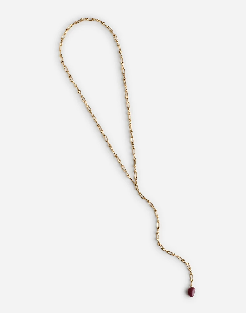 Semiprecious Convertible Chain Necklace