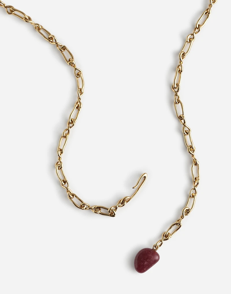 Semiprecious Convertible Chain Necklace
