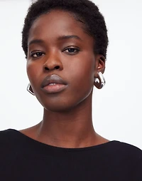 Sculptural Large Statement Hoop Earrings | Madewell