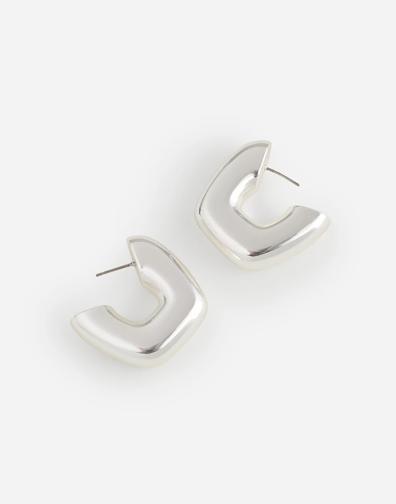 Sculptural Large Statement Hoop Earrings | Madewell
