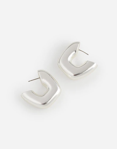 Sculptural Large Statement Hoop Earrings | Madewell