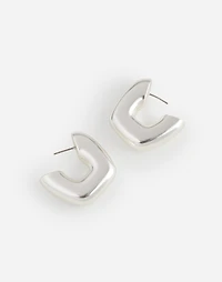 Sculptural Large Statement Hoop Earrings | Madewell