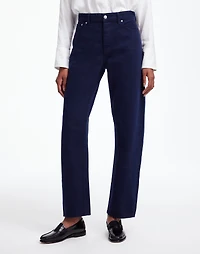 The Darted Barrel-Leg Jean Garment-Dyed Denim | Madewell