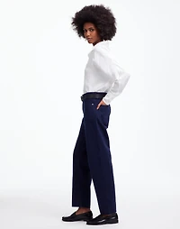 The Darted Barrel-Leg Jean Garment-Dyed Denim | Madewell