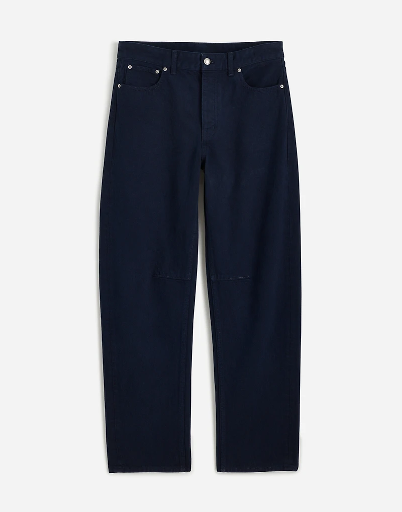 The Darted Barrel-Leg Jean Garment-Dyed Denim | Madewell