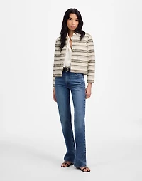 Button-Front Jacket Striped Tweed | Madewell