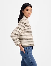 Button-Front Jacket Striped Tweed | Madewell