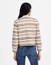 Button-Front Jacket in Striped Tweed | Madewell