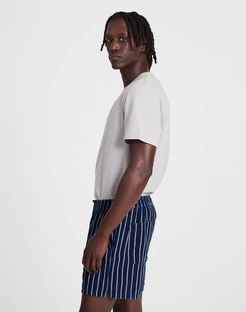 Indigo Stripe Everywear Shorts | Madewell