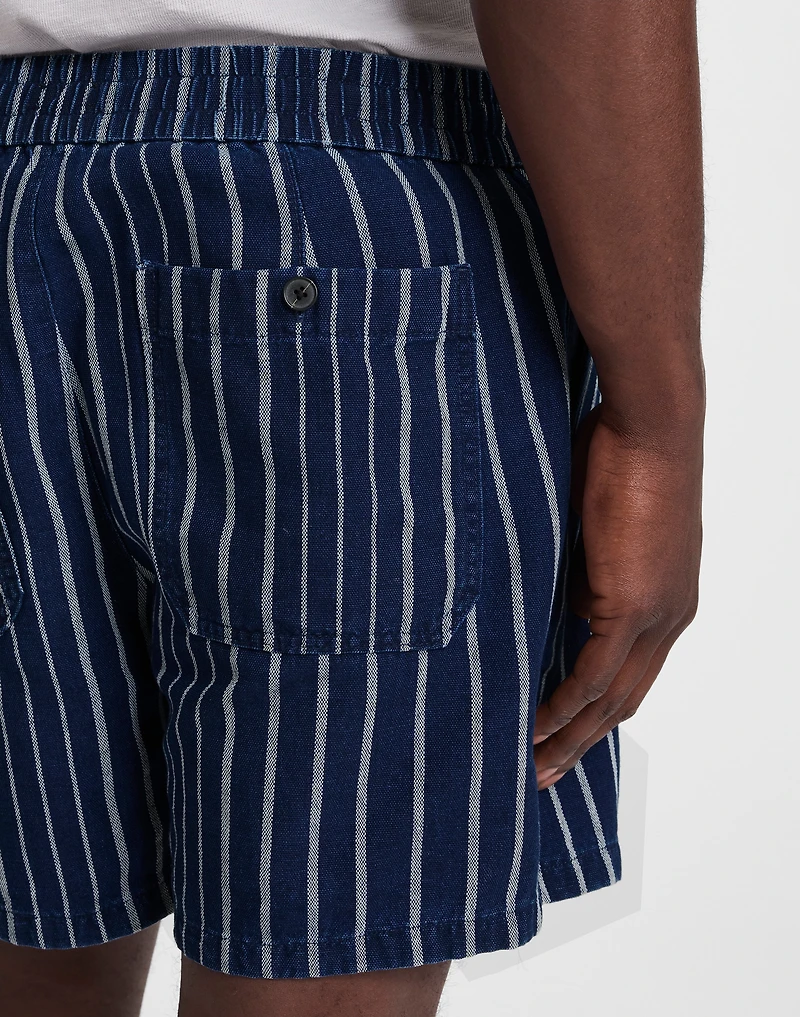 Indigo Stripe Everywear Shorts | Madewell