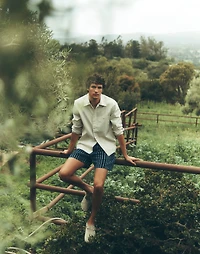 Indigo Stripe Everywear Shorts | Madewell