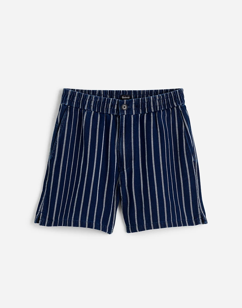 Indigo Stripe Everywear Shorts | Madewell