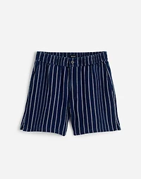 Indigo Stripe Everywear Shorts | Madewell