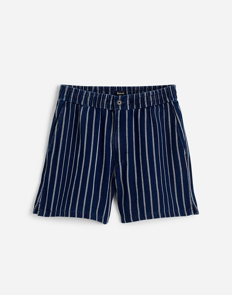 Indigo Stripe Everywear Shorts | Madewell
