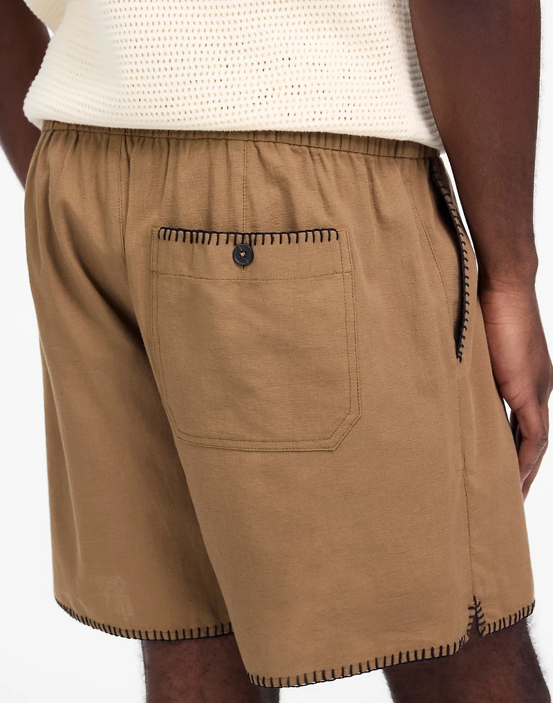 Blanket Stitch Everywear Shorts | Madewell