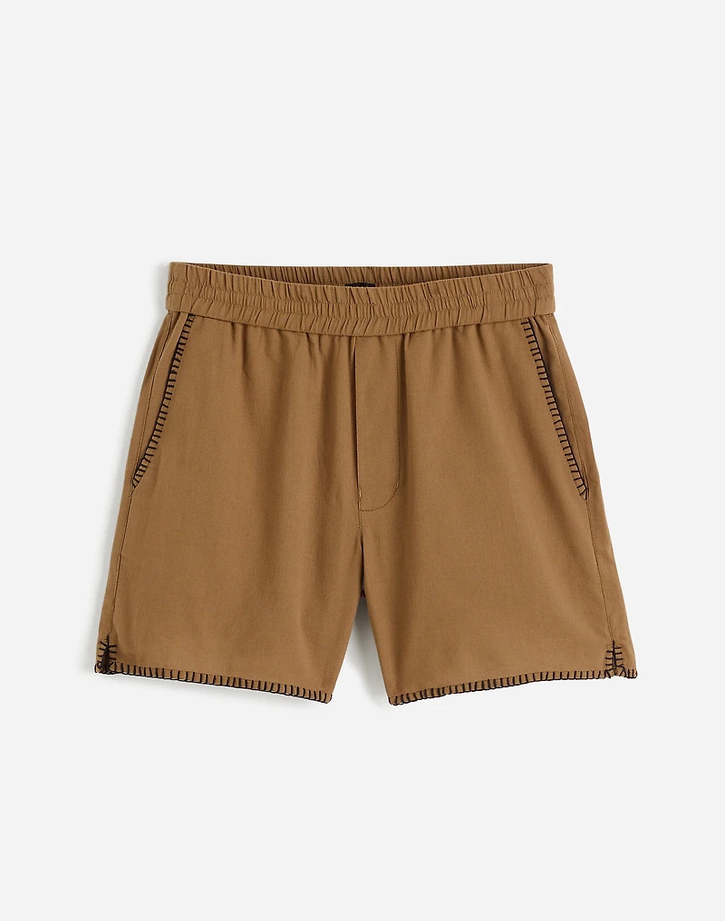 Blanket Stitch Everywear Shorts | Madewell