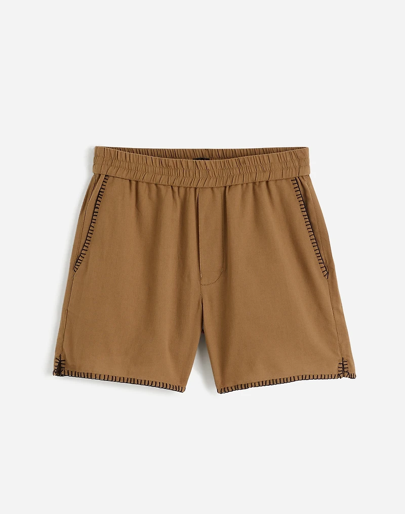 Blanket Stitch Everywear Shorts | Madewell
