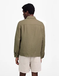 Linen Zip-Front Shirt Jacket | Madewell