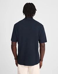 Quarter-Zip Pique Polo Shirt | Madewell