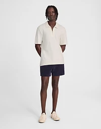 Quarter-Zip Pique Polo Shirt | Madewell
