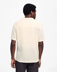 Jacquard-Knit Short-Sleeve Button-Up Shirt | Madewell