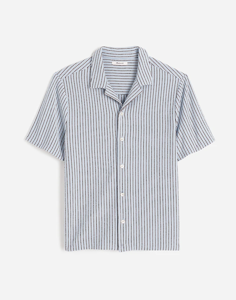 The Textured Knit Camp-Collar Shirt | Madewell