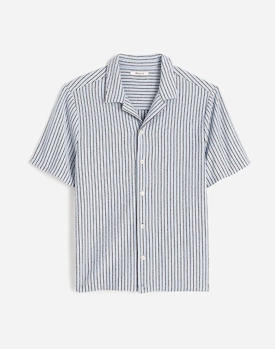 The Textured Knit Camp-Collar Shirt | Madewell