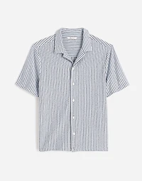 The Textured Knit Camp-Collar Shirt | Madewell