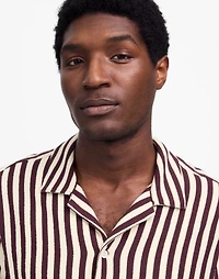 The Textured Knit Camp-Collar Shirt | Madewell