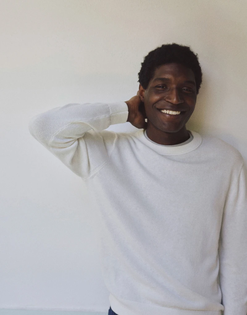 Crewneck Sweater Lightweight Cotton-Linen Blend | Madewell
