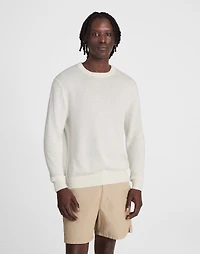 Crewneck Sweater Lightweight Cotton-Linen Blend | Madewell