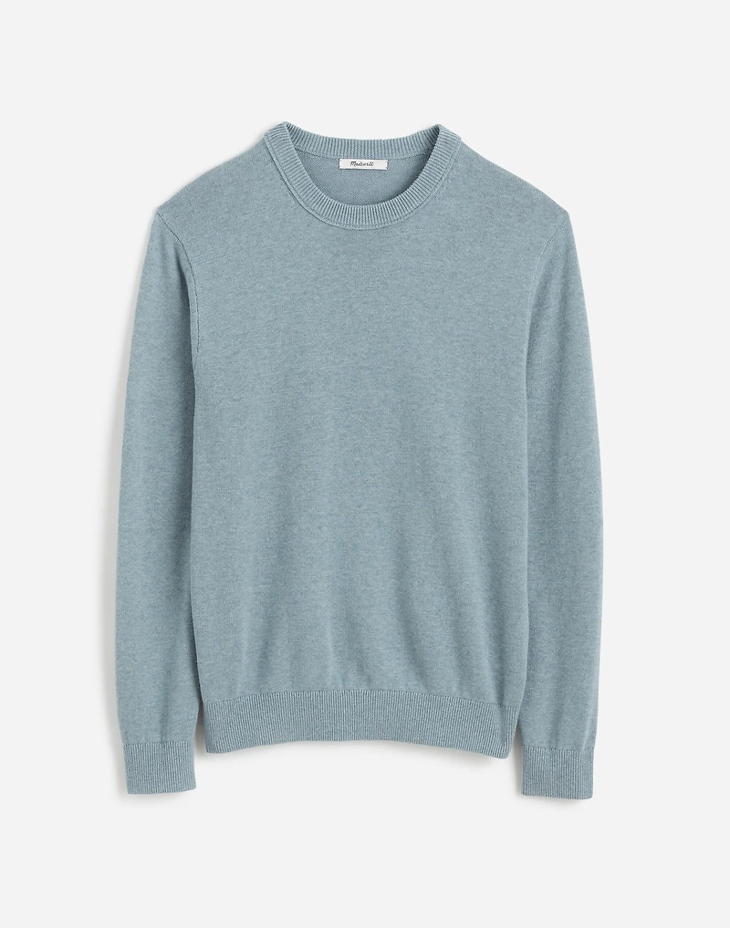 Crewneck Sweater Lightweight Cotton-Linen Blend | Madewell