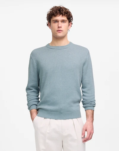 Crewneck Sweater Lightweight Cotton-Linen Blend | Madewell