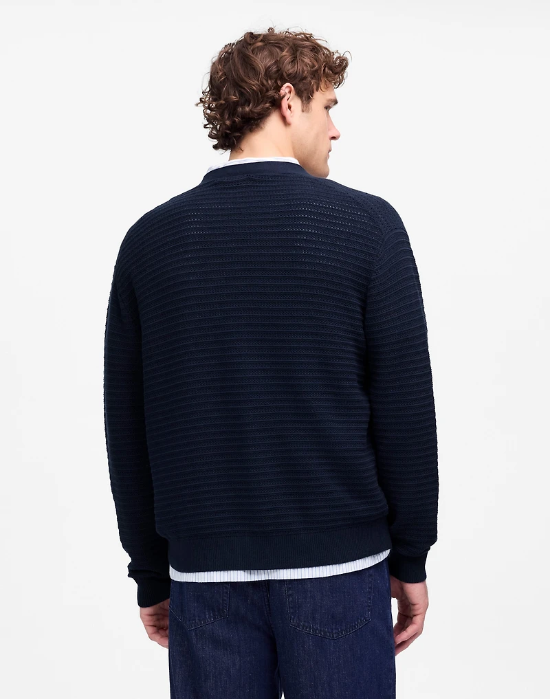Open-Stitch Cotton Cardigan | Madewell