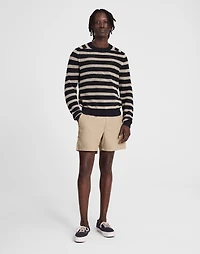Mesh-Knit Crewneck Sweater Lightweight Cotton-Linen Blend | Madewell