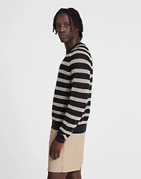 Mesh-Knit Crewneck Sweater Lightweight Cotton-Linen Blend | Madewell