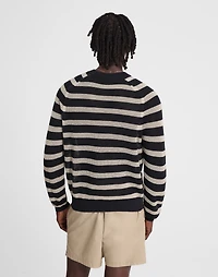 Mesh-Knit Crewneck Sweater Lightweight Cotton-Linen Blend | Madewell