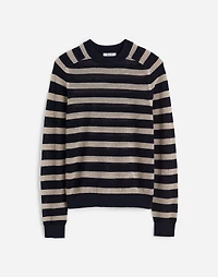 Mesh-Knit Crewneck Sweater Lightweight Cotton-Linen Blend | Madewell