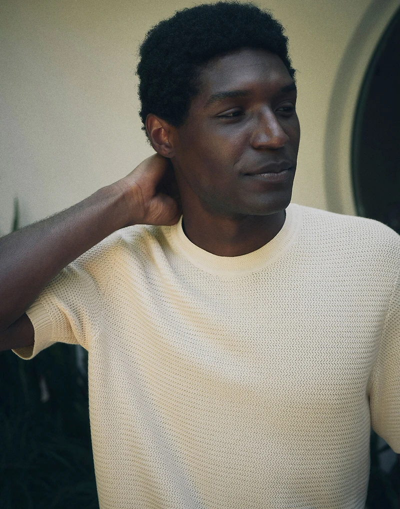 Zig-Zag Stitch Sweater Tee | Madewell