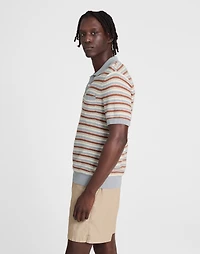 Three-Button Sweater Polo Cotton-Linen Blend | Madewell