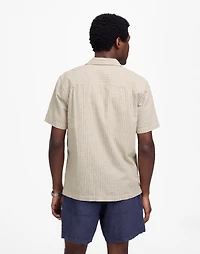 Short-Sleeve Button-Up Shirt Indigo-Dyed Stripe | Madewell