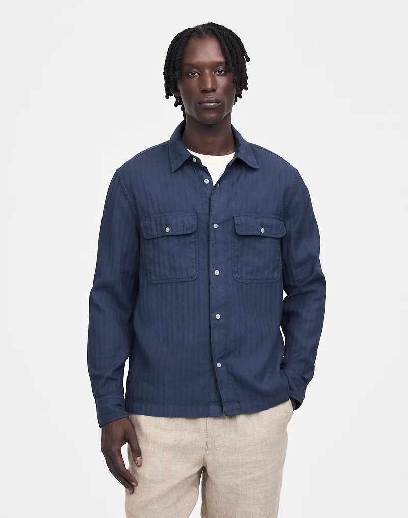 Work Shirt Cotton-Linen Blend