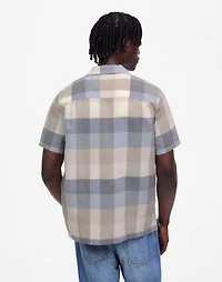 Short-Sleeve Button-Up Shirt Cotton-Linen Blend | Madewell
