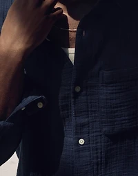 Indigo-Dyed Button-Up Shirt | Madewell