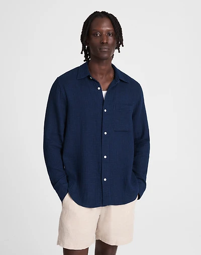 Indigo-Dyed Button-Up Shirt | Madewell