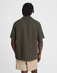 Indigo-Dyed Short-Sleeve Button-Up Shirt | Madewell