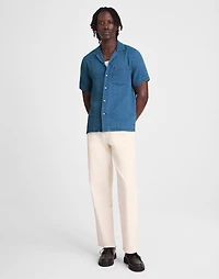 Indigo-Dyed Short-Sleeve Button-Up Shirt | Madewell